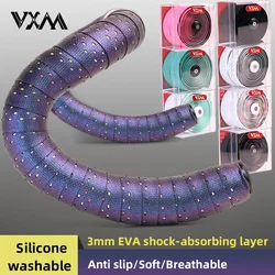 VXM Road Bike Bar Tape Silicone PU EVA Bicycle Handlebar Cover Soft Anti-slip Cycling Handles Grip Tape Bar Wrapper Bicycle Part