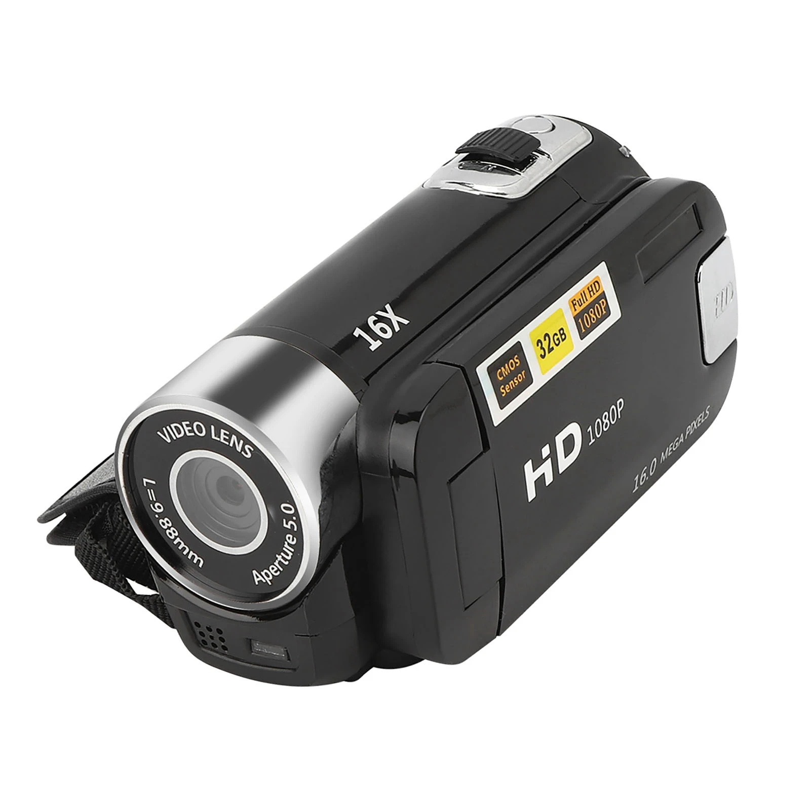 DH‑90 16X Digital Zoom 2.7 Inch Colourful Display Screen High Definition Camera Image Video Shooting Camcorder