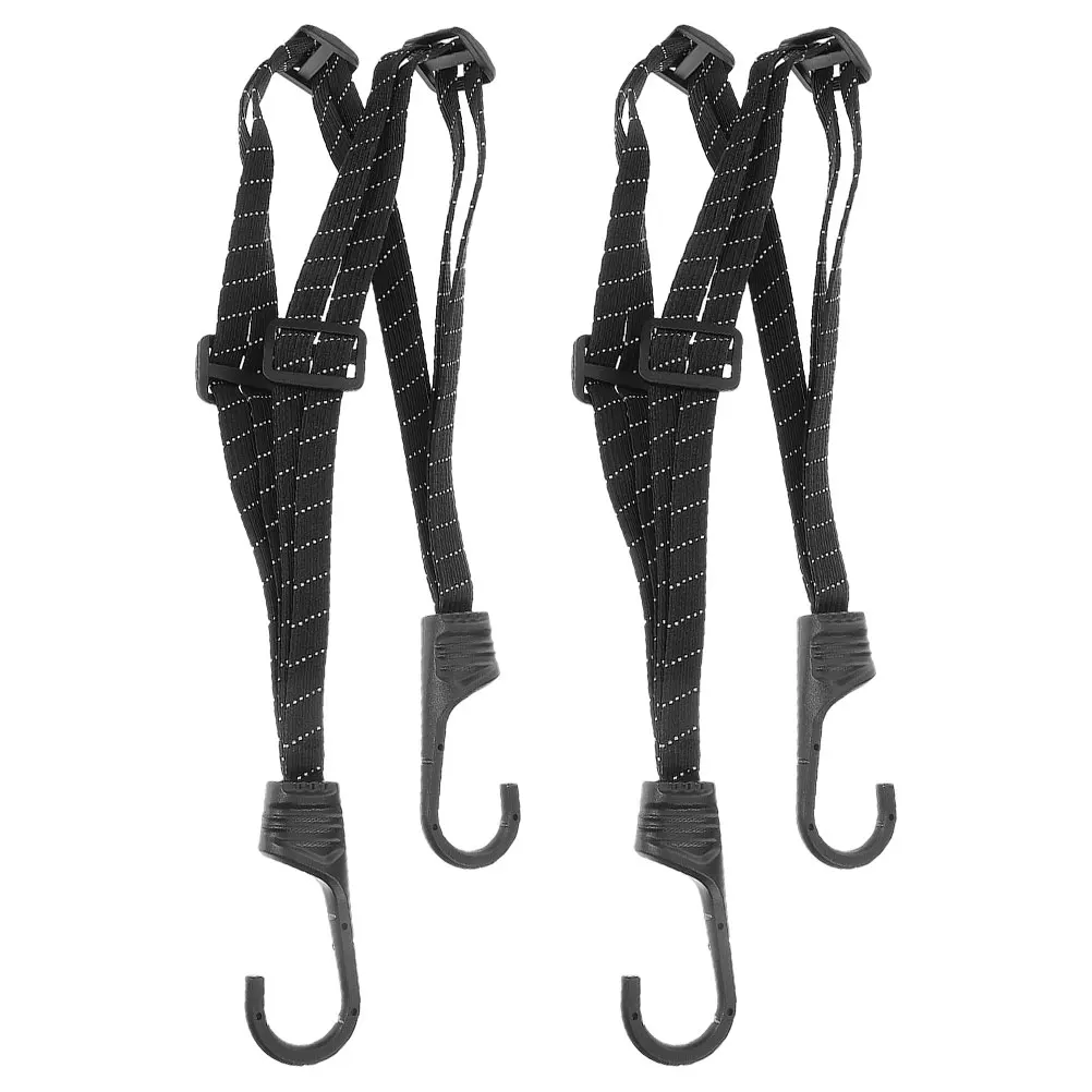 

2pcs Luggage Fixed Strap Elastic Motorcycle Bungee Cords Adjustable Holder Bike Bicycle Elastic Rope For Travel Transport