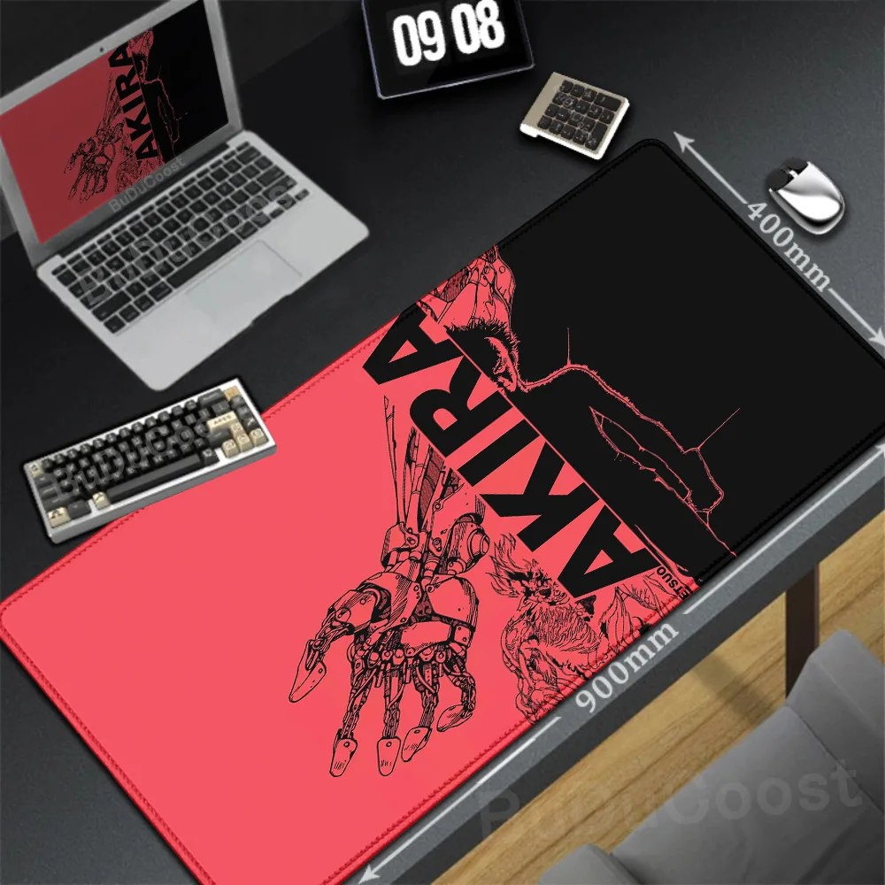 

900x400mm Natural Rubber No-slip Mice Mat XXL Lock Edge Deskmat Anime AKIRA Gaming Mousepad Large Mausepad Keyboard Table Carpet