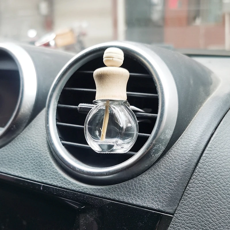 1PCS Car Hanging Glass Bottle Air Freshener Empty Bottle Aromatherapy Pendant Diffuser Car Decoration Aromatherapy Ornament image 5
