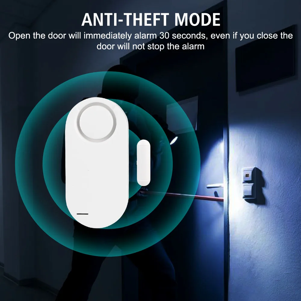 Home Protection Kit Draadloze Afstandsbediening Deur Raam Ingang Alarm Host Inbraak Alarmsysteem Deur Sensor Alarm 130db