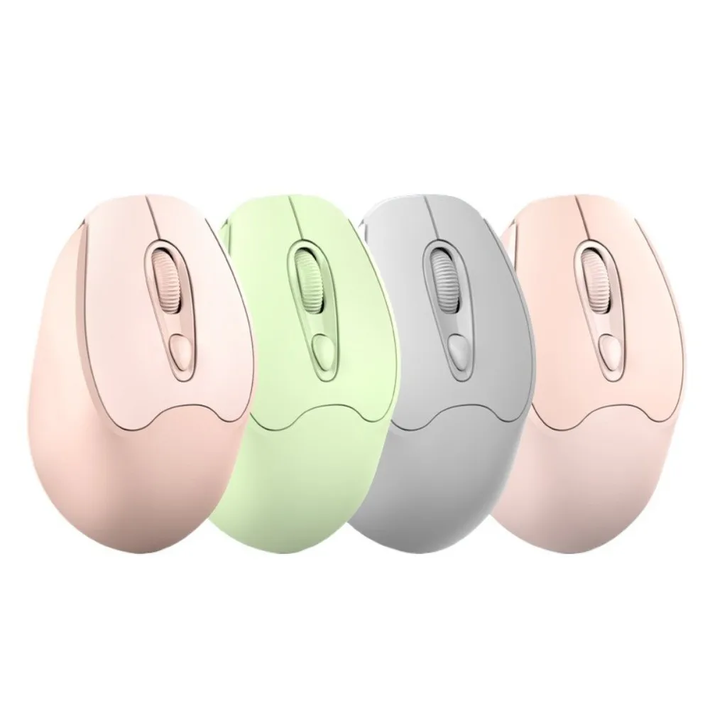 Mouse Nirkabel Optik 2.4G Mouse Nirkabel Laptop Portabel 1600Dpi Mouse Nirkabel 10M Mouse Ergonomis Bisu Kantor
