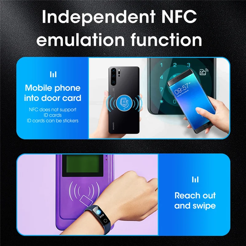 

A37T-X100 RFID NFC устройство чтения смарт-карт, писатель + 5XUID/5200 брелок RFID-дубликатор ID IC Card Programmer Зашифрованный ключ-копировальный аппарат