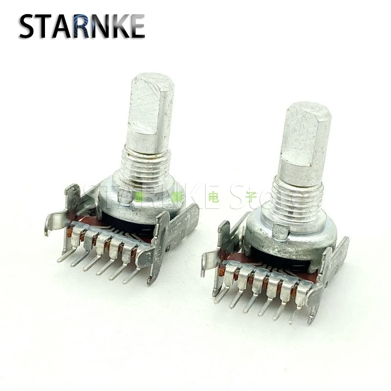 2PCS RV12 Type A50K Single Row 6-pin Speaker Amplifier Audio Cassette Player Radio Volume Adjustment Potentiometer