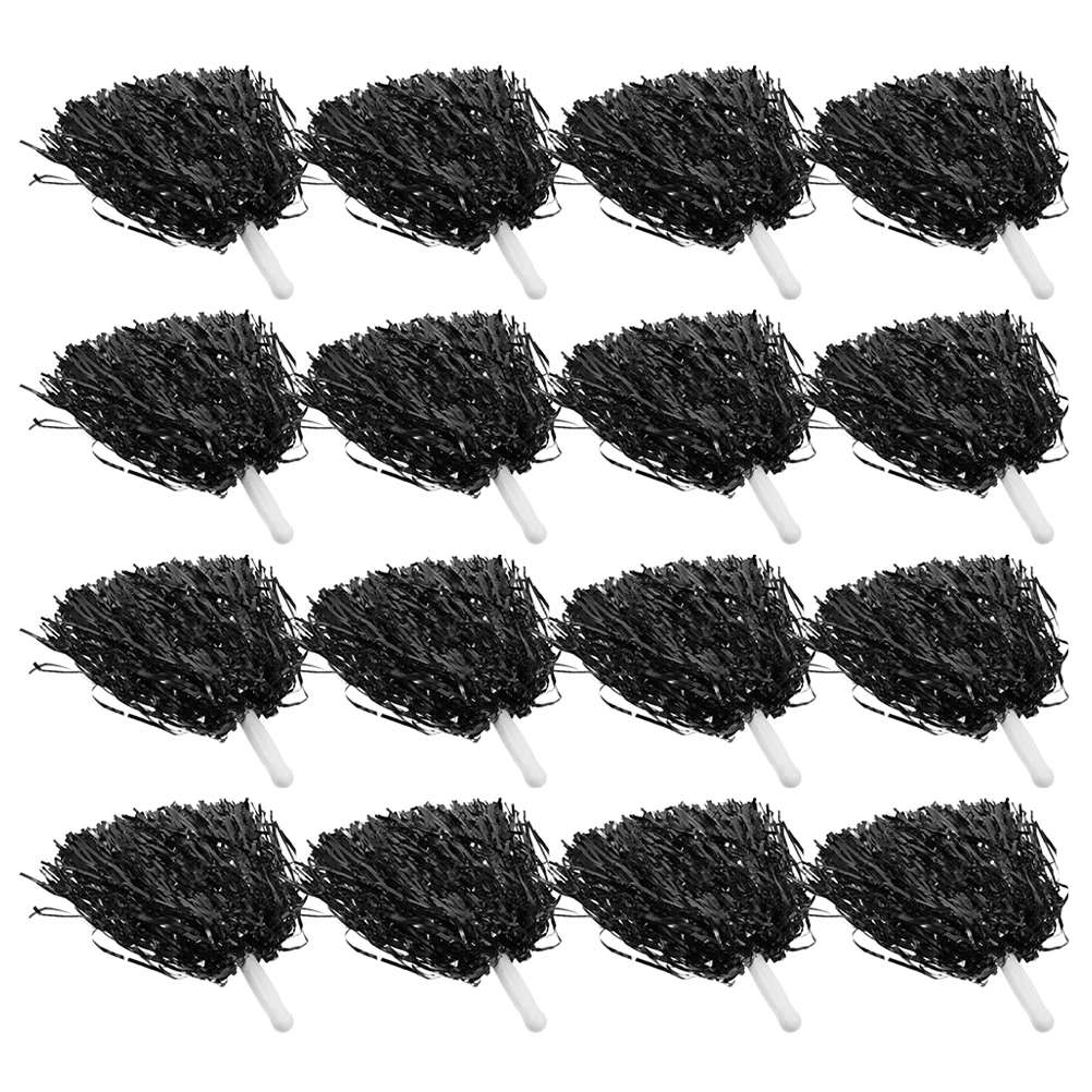 

15pcs Cheerleading Pom Poms Lightweight Sparkling Compact Handle Easy Grip for Sports Events Competitions Cheering Props Team