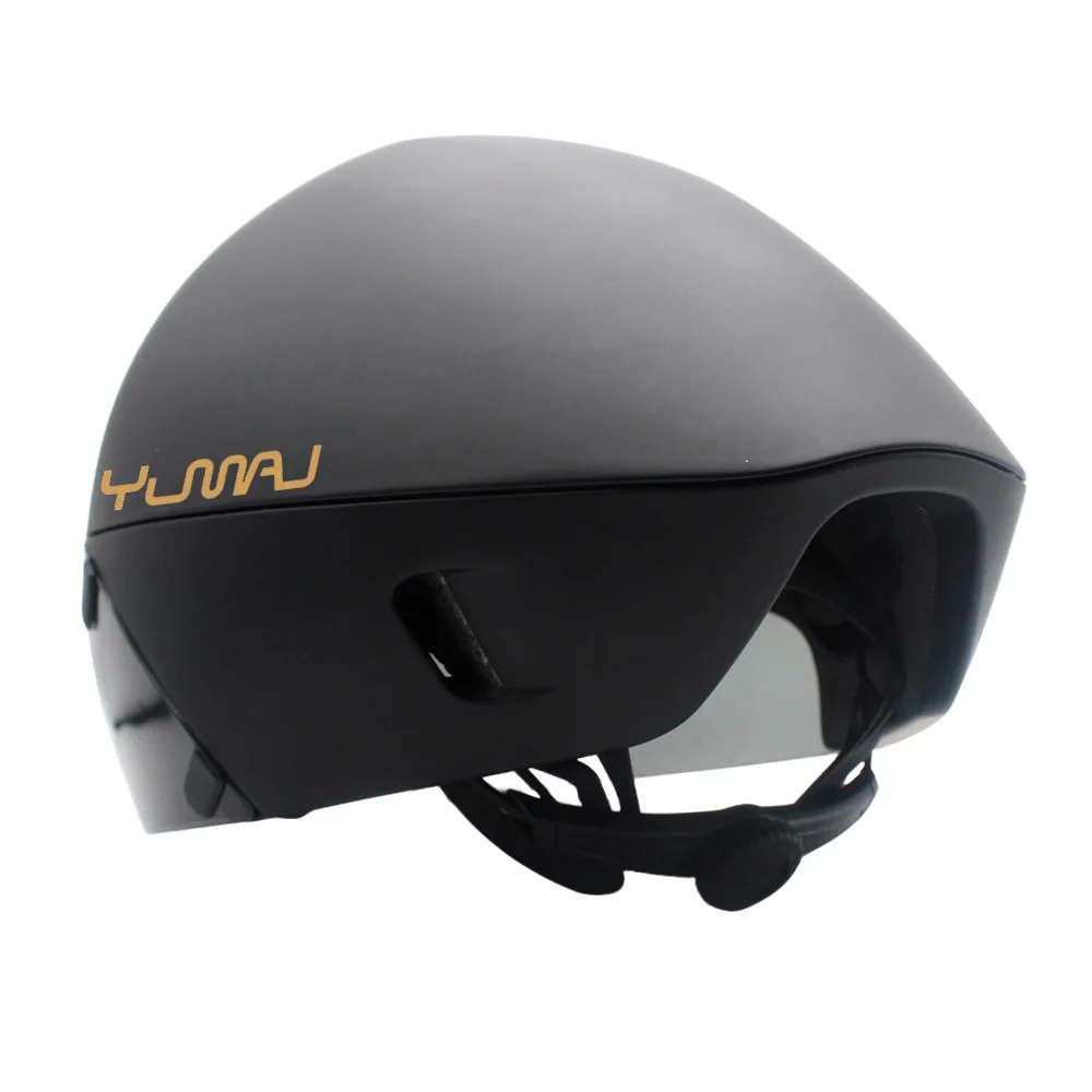 YUMAJ TT Fahrradhelm Aerodynamischer Triathlon-Spezifischer Radhelm mit Panorama-Magnetbrille YM-88 – Detail 22