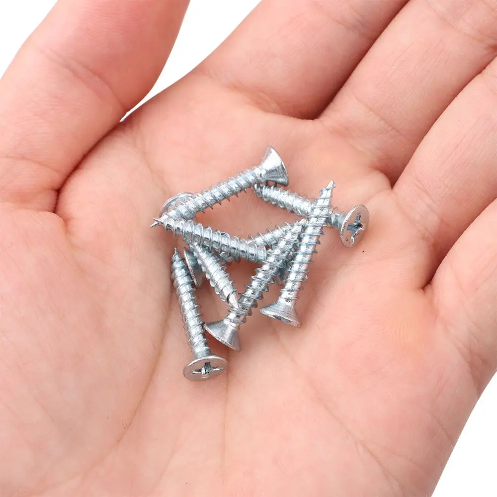8 Set Silver Color Mirror Fasteners Nails Screws Decorative Cap Stainless Steel Flat Decoration Screw Covers 12/16/18/20/25/30mm