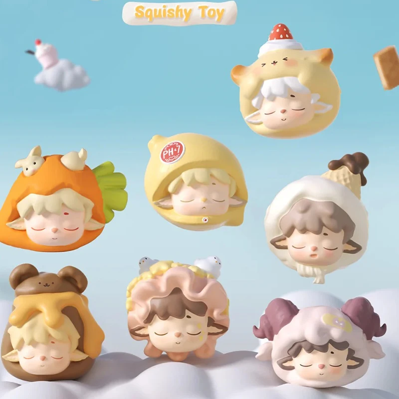 

Heyone Black Play MIMI Little World имеет Squishy Blind Box Офисная игрушка для снятия стресса из медленного отскока материала