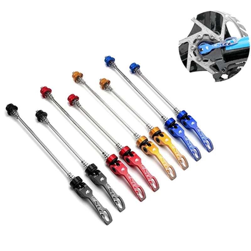 ENLEE Hub Quick Release Lever MTB Road Bicycle Aluminium  Alloy  Skewers Front Wheel 100mm Rear 135mm For Mountain Bike Folding