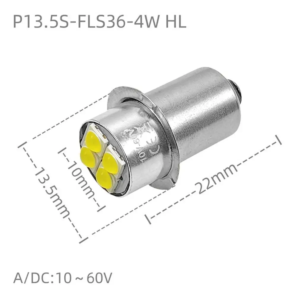 P13.5S High Brightness LED Bulb Indicator Light Panel Light 10~60V Lantern Work Light Maglit Light Flashlight Bulb Replacement view 6