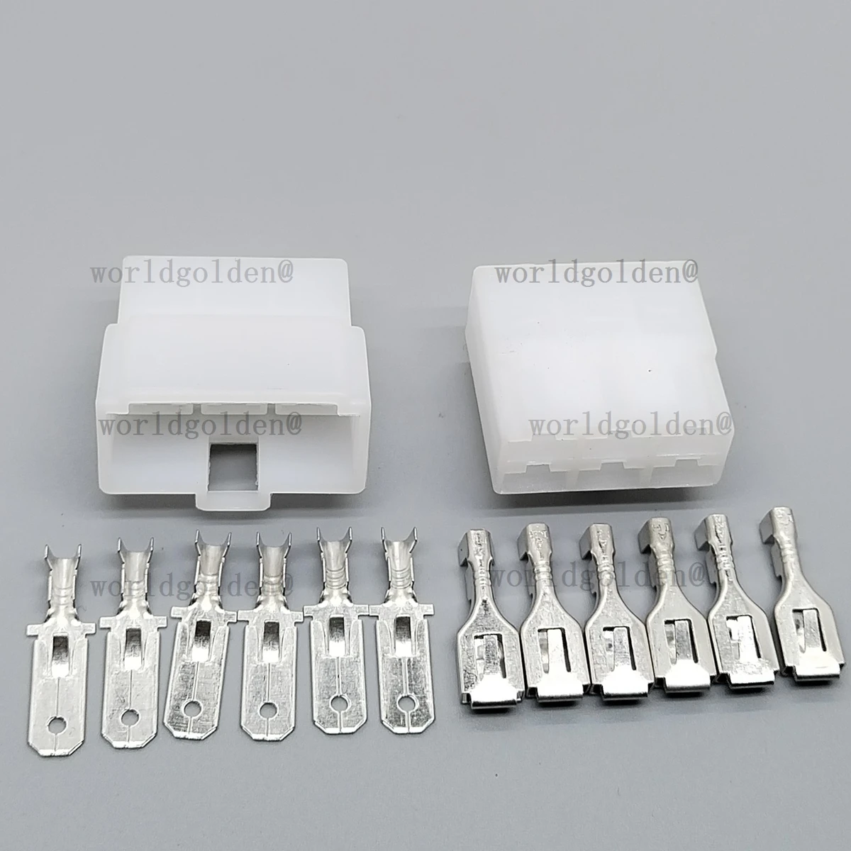 6Pin 6.3mm Male Female Plug For Auto Motorcycle E-bike Wiring Harness Assembly car connector