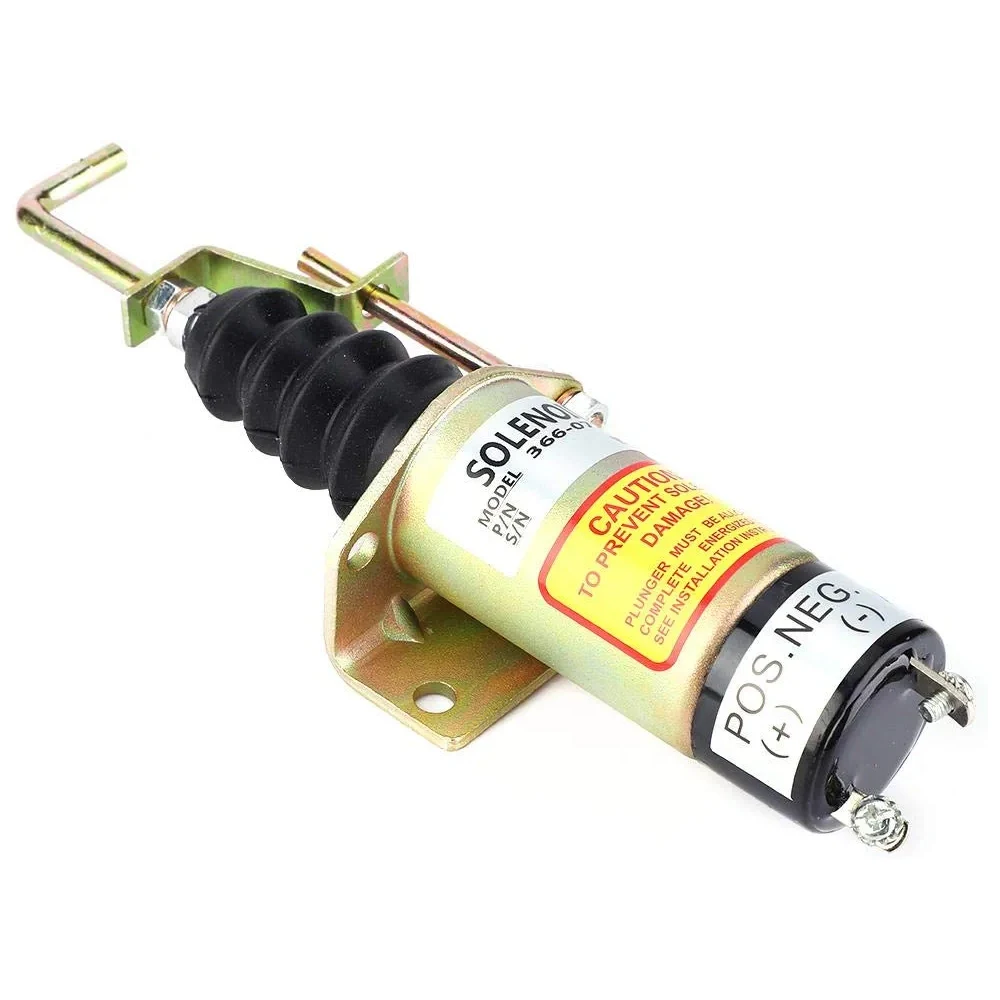 Fuel Shutoff Solenoid Valve 366-07197 SA-3405T Solenoid Valve for Electric Generator 12V  Magnetic Valve