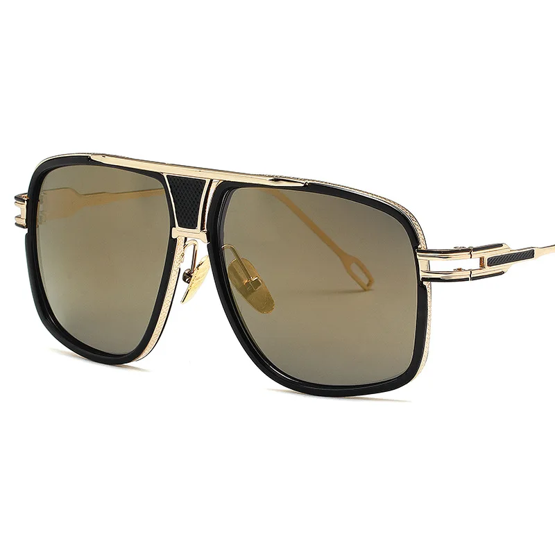 المتضخم مربع طيار النظارات الشمسية شريط معدني الرجعية الرجال النساء نظارة بعدسات مستقطبة الدراجات التنزه القيادة نظارات نظارة شمس رياضية #3