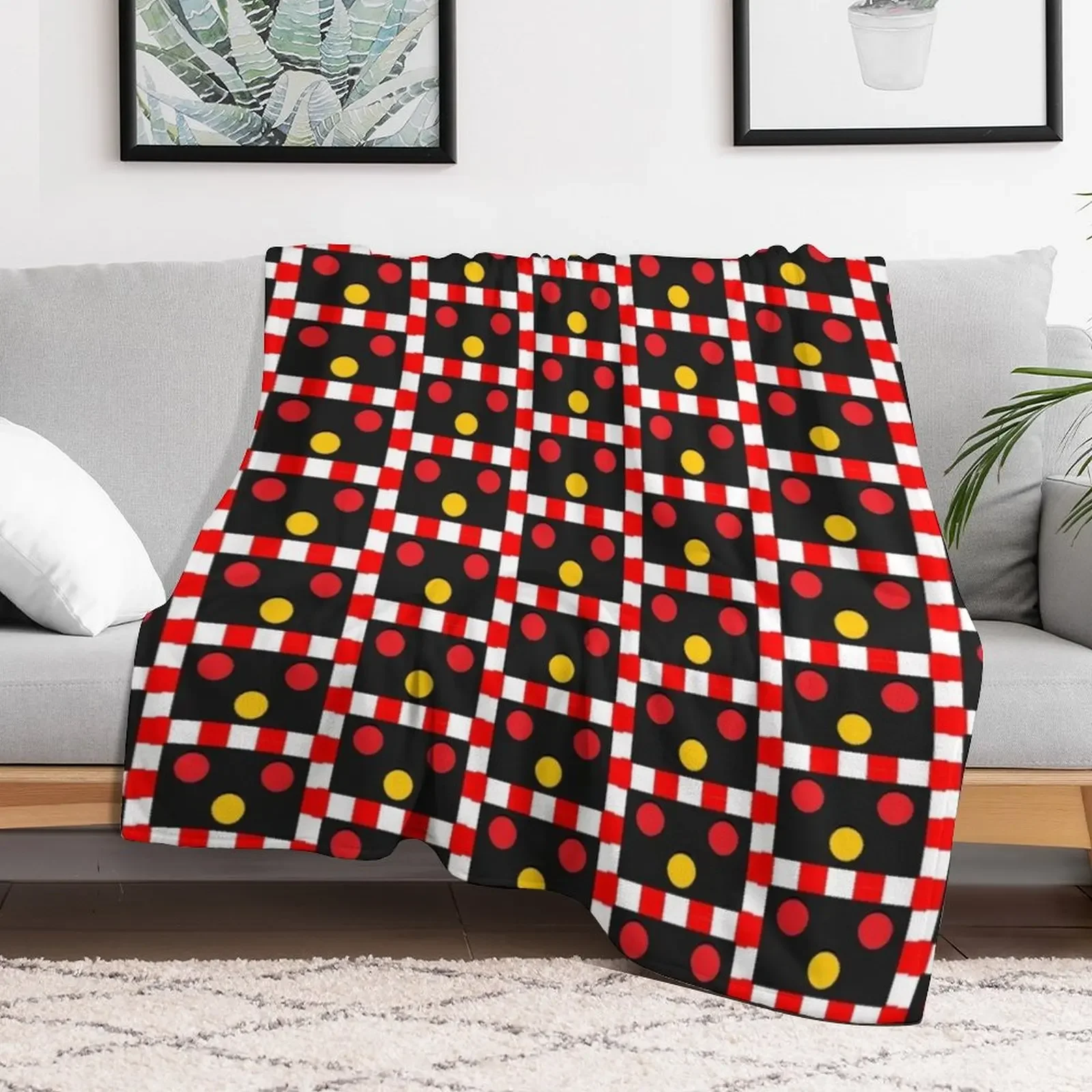 British rail level crossing light Throw Blanket Cozy Microfiber Throw Blanket for Home Bedroom