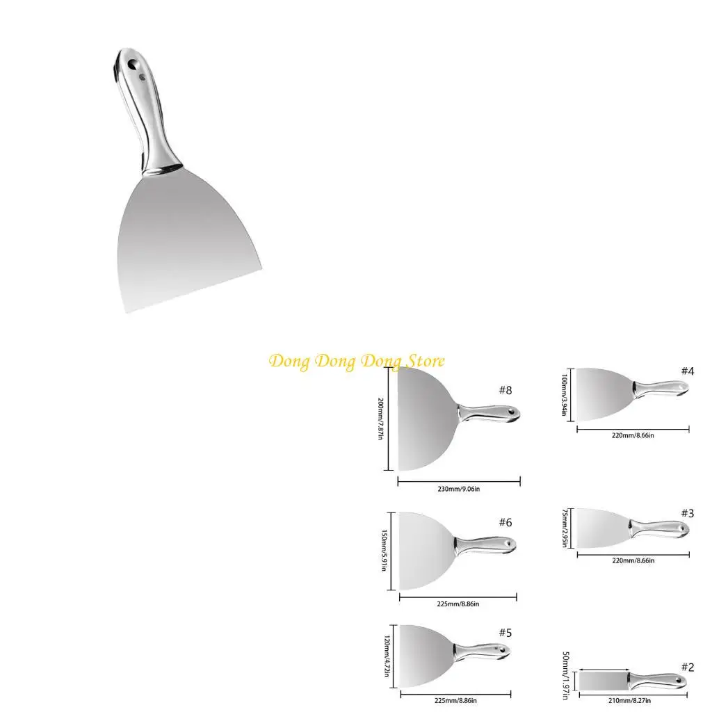 

Stainless Steel Scraper Joint Knife Spackle Knife for Drywall Finishing Plaster Scraping Wallpaper Cleaning Putty Knife