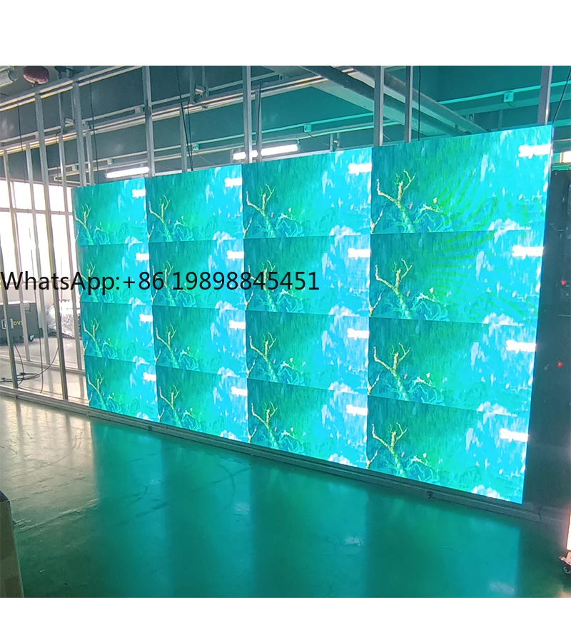 وحدة عرض LED مرنة P3.91 لإعلان متجر البيع بالتجزئة للاستخدام الداخلي والخارجي مع صيانة أمامية مغناطيسية IP65