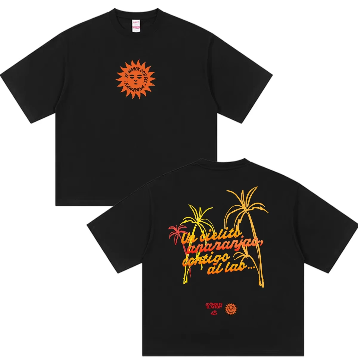 Rawayana ¿Donde Es El After? Album 2026 Fans Merch T Shirts Men Women Summer Fashion Vintage pure Cotton T-shirt Streetwear