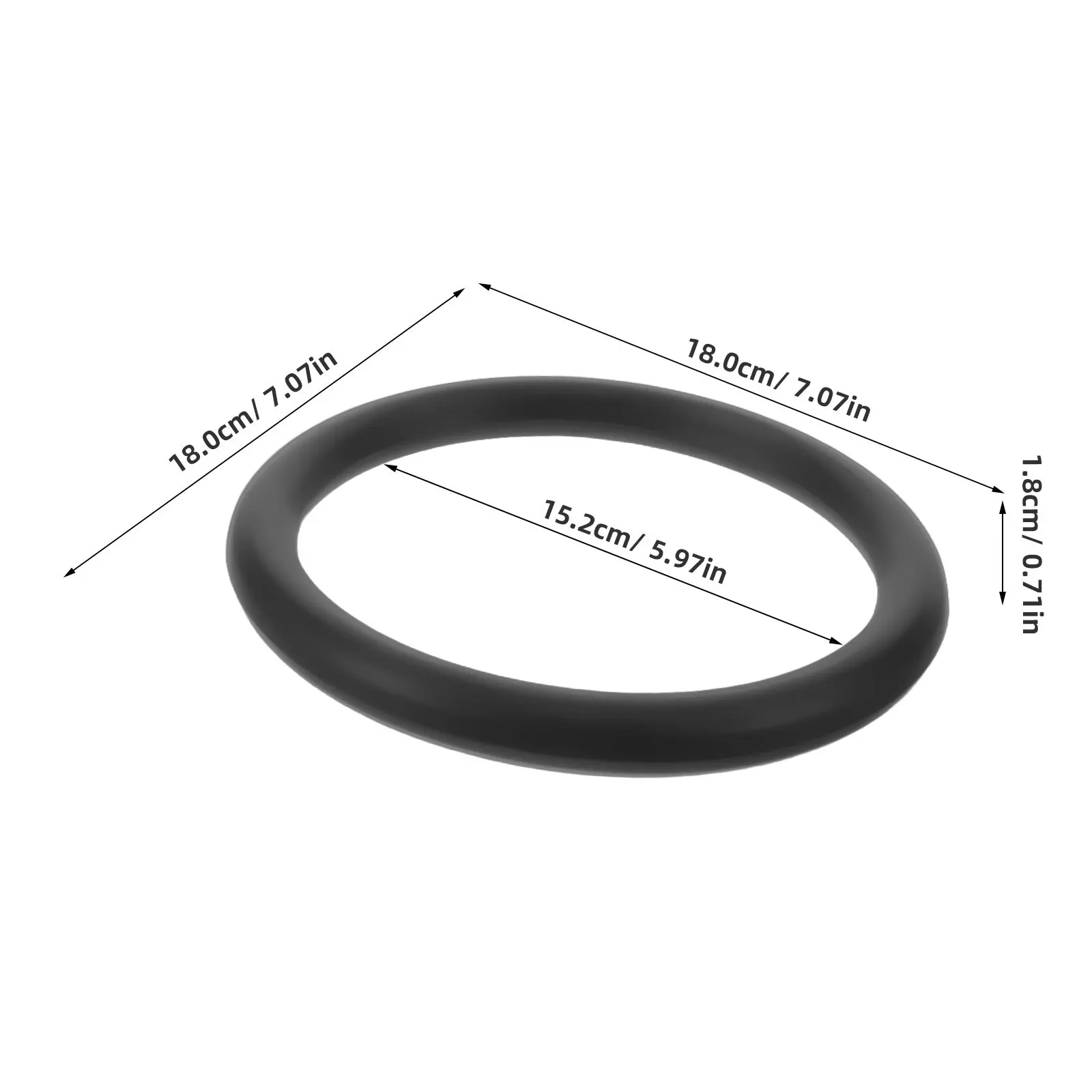 Picture 7: Sandblasting Tank Mushroom Valve O-Ring 180mmx18mm High Pressure Rubber Seal for Abrasive Blast Pot Top Valve Replacement