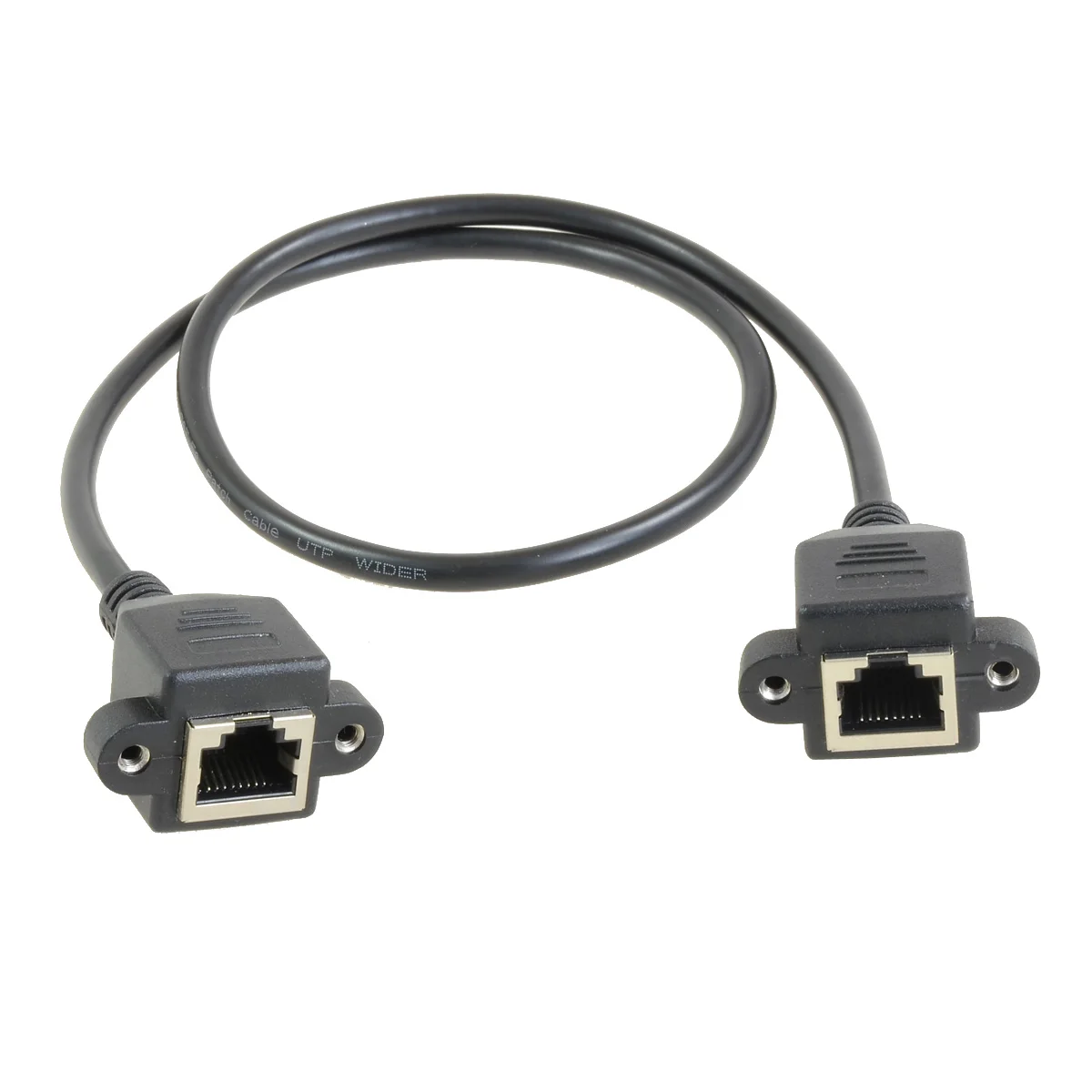 

USB 2.0 Cable USB 2.0 A Female to USB 2.0 B Female Extension Cable with Panel Mount Hole 50cm/0.5m