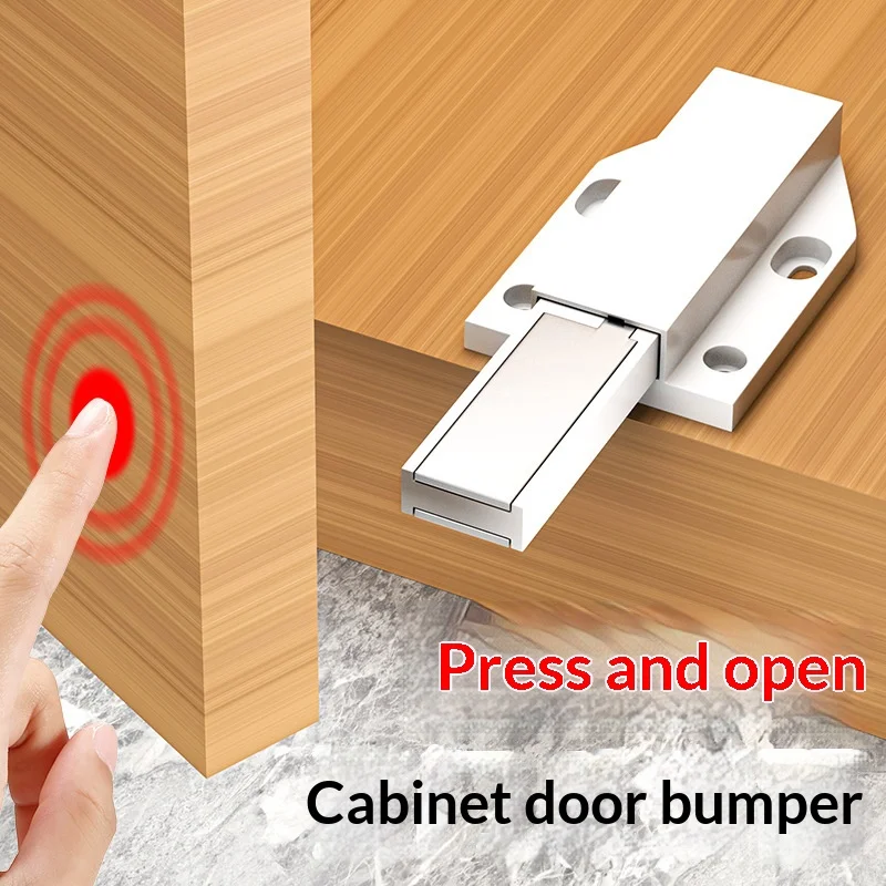 Magnet Cabinet Door Catches Plastic Door Push To Open Touch Magnetic Cabinet Catch Heavy Duty Latch Door Hardware Door Stopper