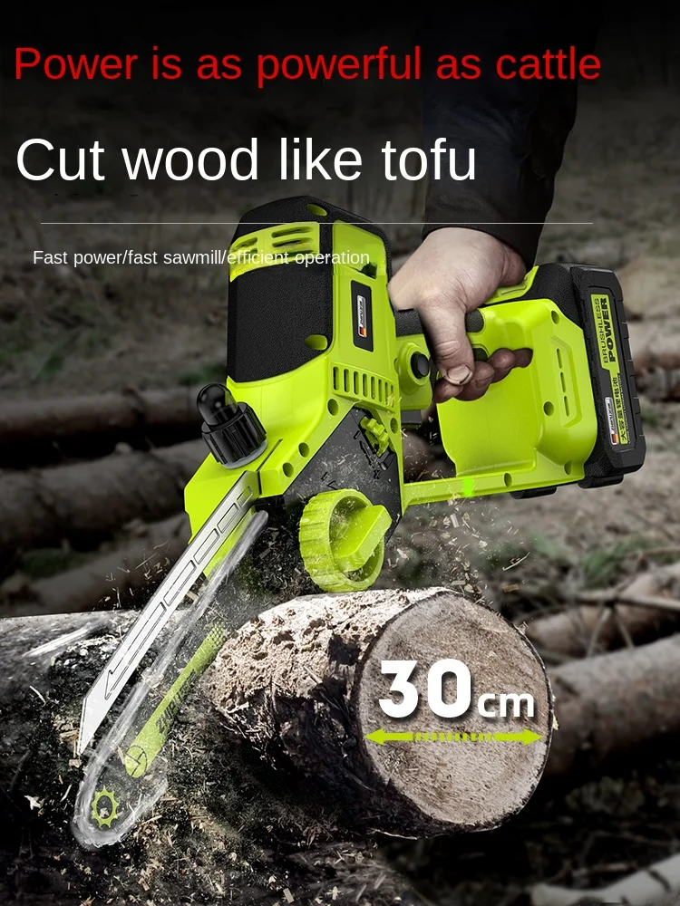 Electric saw household small handheld lithium battery large capacity hand electric saw rechargeable logging saw tree artifact