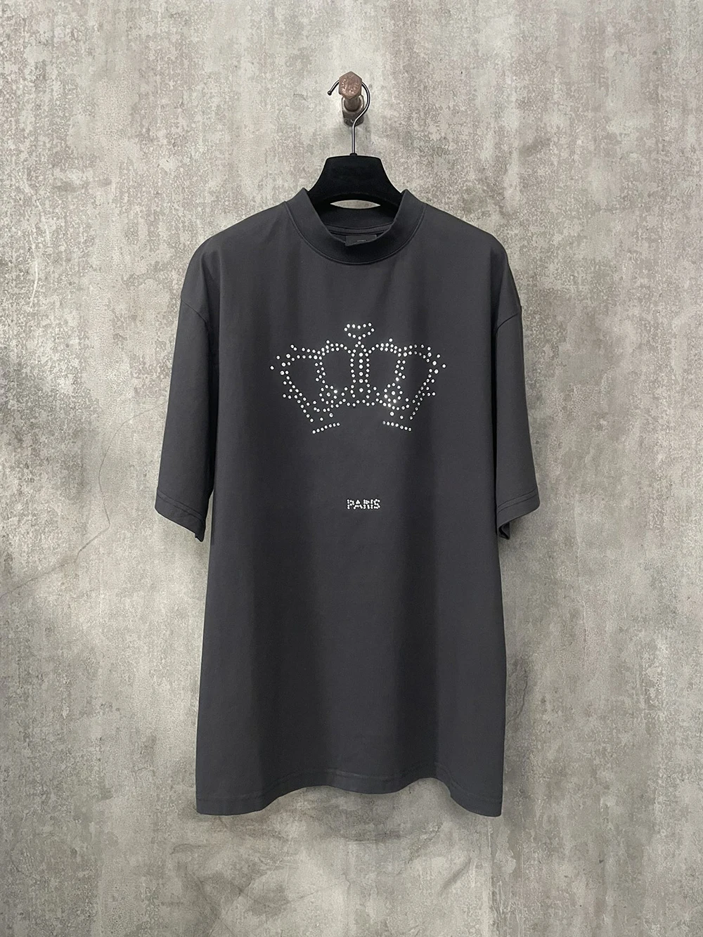 24SS 1:1 Best Version Diamonds Crown T shirt Men Women Streetwear Hiphop Oversized Men Casual Cotton T-Shirt