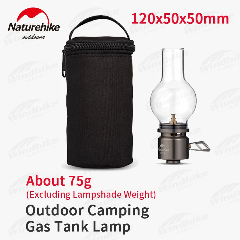 Imagem -04 - Naturehike-lâmpada de Gás Retro Luz Vintage Ultraleve Ferramentas de Iluminação para Camping Brilho Ajustável Universal para Tanque de Gás Portátil