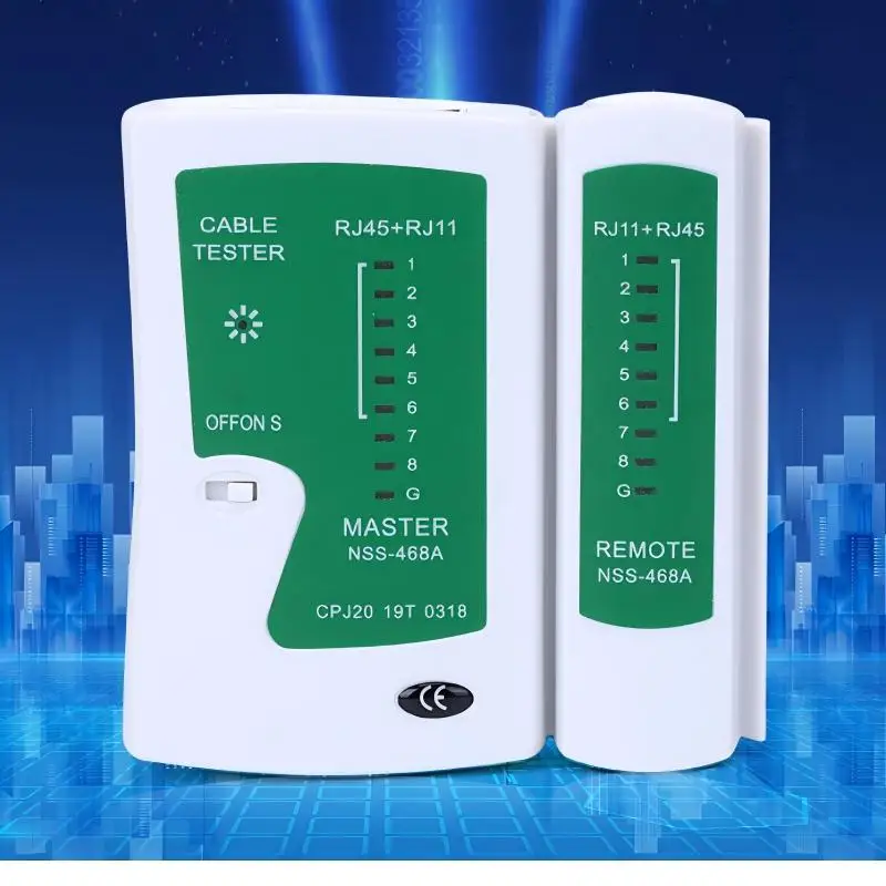 RJ45 Ethernet Cable Tester Network LAN Test Tool  RJ11 Telephone Cable Compatible with TP-Link D-Link Linksys And Office Use