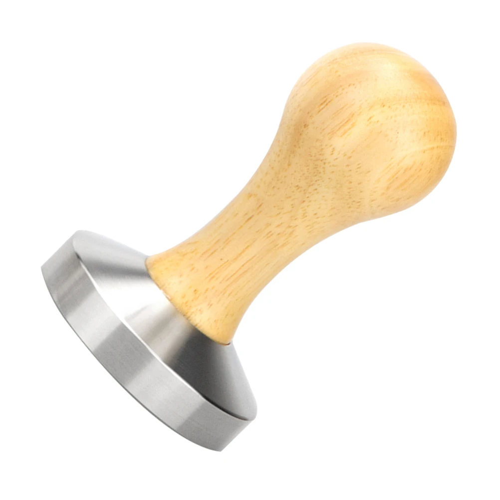 

Coffee Tamper Steel Oak Wooden H Espresso powder Smooth Wooden H Coffee Tamper Surface Long Life
