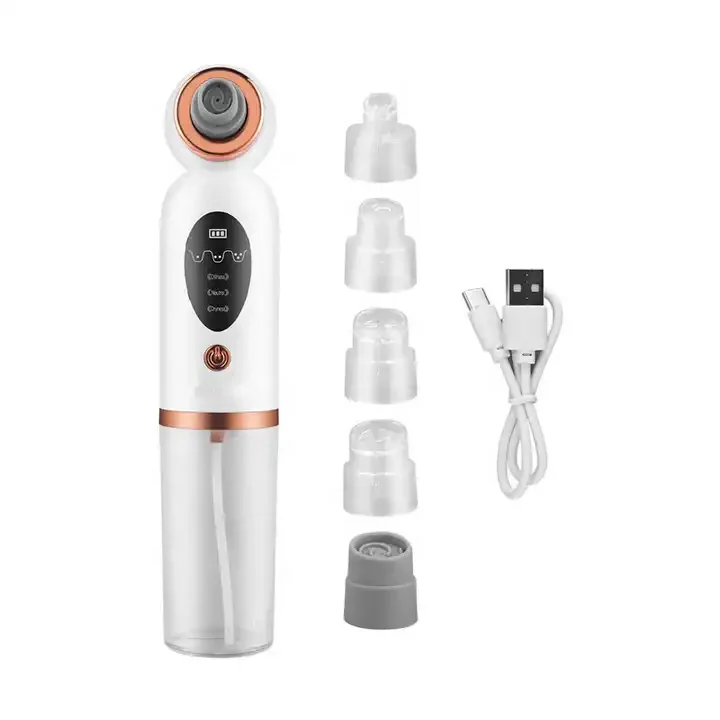 Biblioteca intelligente 2024 Nuovo arrivo Piccola bolla di rimozione di punti neri Vuoto Micro macchina per la pulizia del viso Detergente per pori Trattamento dell'acne