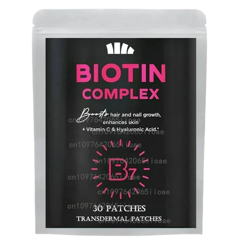 

30 Patches Biotin Complex Transdermal Patches For Women & Men Healthy Hair, Radiant Skin
