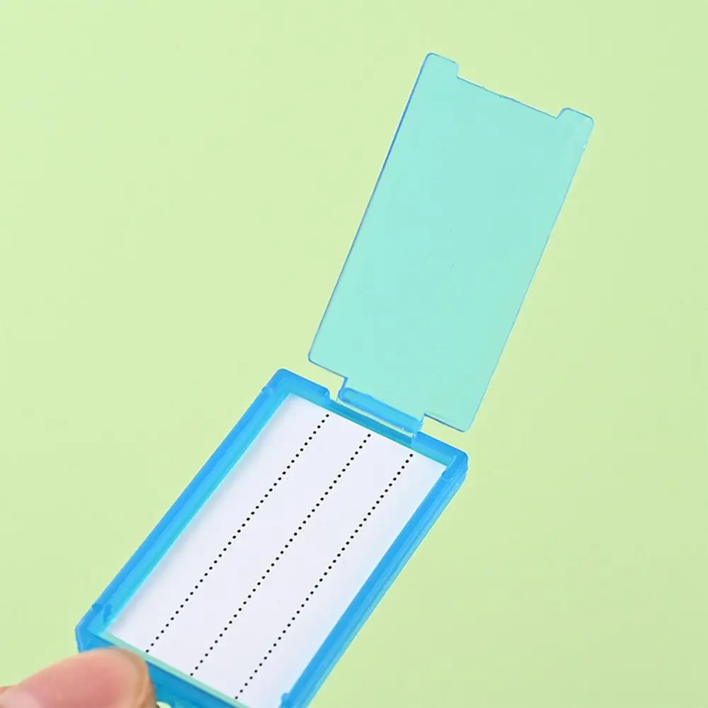 10pcs Plastic Key Tags With Split Ring with Card Label Key Management Classification Markable Number Plate Key Organization