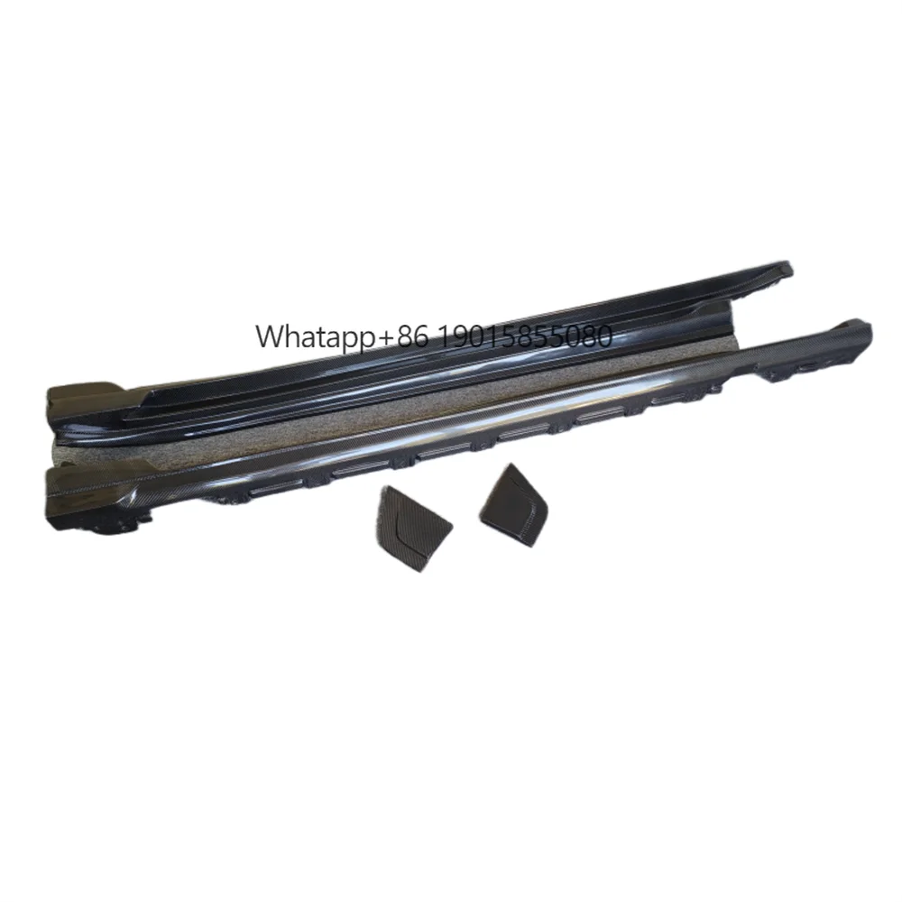 

True Carbon Fiber TH Style Side Skirts Four Piece Body Kit for Porsche Taycan Body Kit