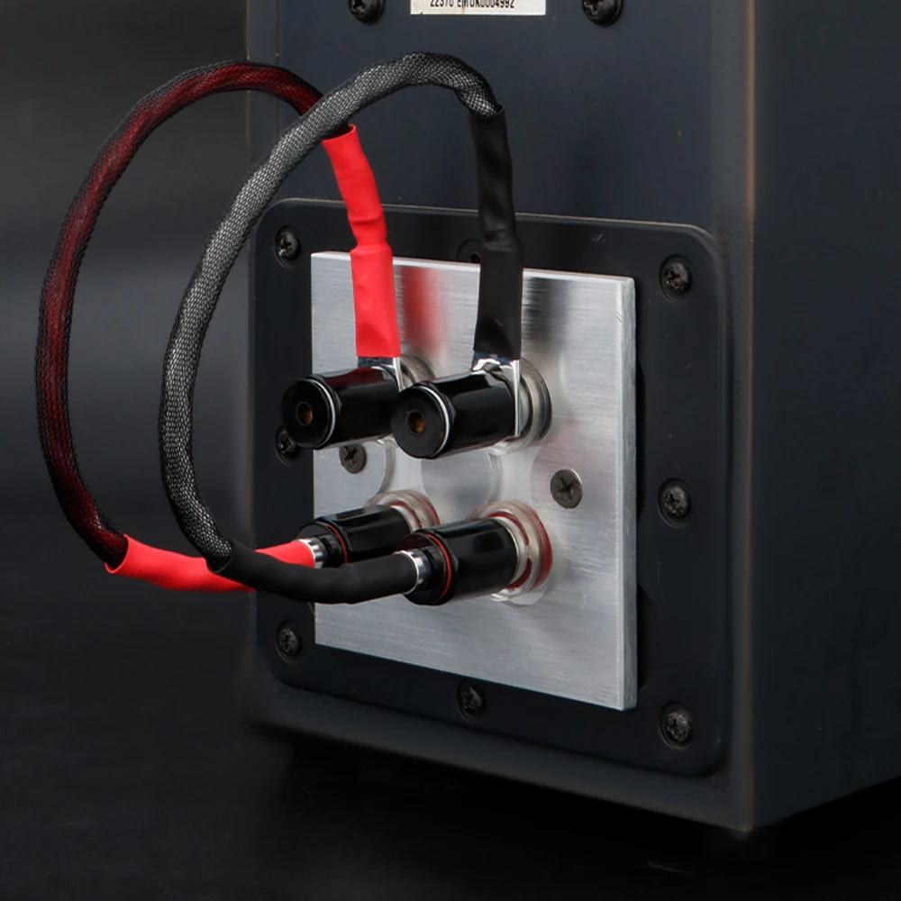 4개 6AG 하이파이 점퍼 케이블 5N OCC 구리 오디오 점퍼 와이어 스피커 케이블 바이와이어 바나나 플러그 - Y 플러그 브리지 케이블