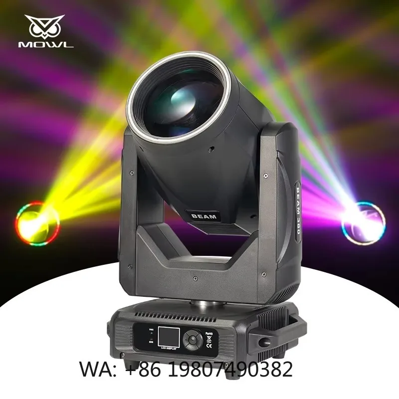 380W 350W New Mold Sharpy LED Beam Moving Head Projection Light DMX Halo Ring for Large Stage Performance Events