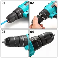 Chuck Adapter Chuck Electric Hammer Drill Ratchet Chuck Electric Variable Drill Wrench Drill Self-locking 10/13mm Metal