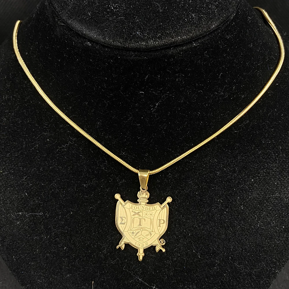 Sigma Gamma Rho Shield Necklace