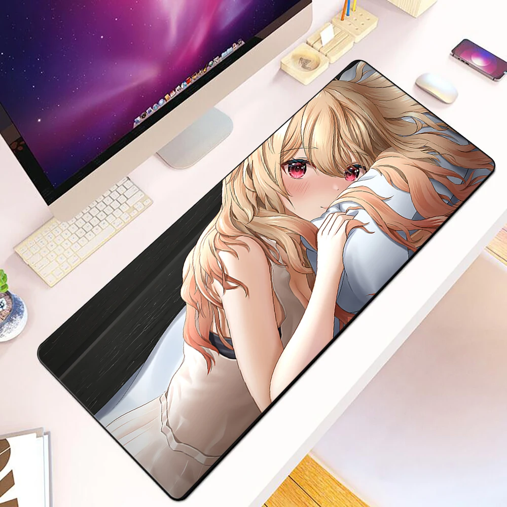 Anime Beautiful Girl Marin Mousepad HD Printing Computer Gamers Locking Edge Non-slip Mouse Pad XXL90x40cm Keyboard PC Desk Pad