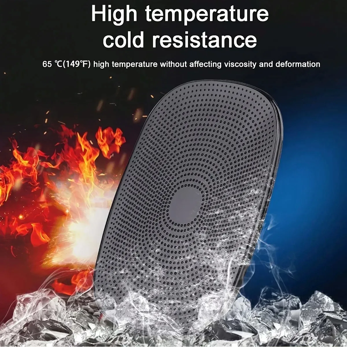 1Pcs Black Silicone Car Non-Slip Mat Anti-Slip Slide-Proof Dashboard Sticky Dash Adhesive Mobile Phone Holder Magic Pad