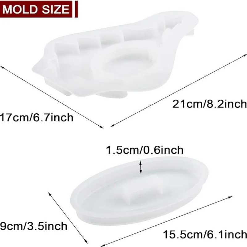 DIY Crystal Drop Glue Christmas Tree Frame Crystal Epoxy Resin Mold Silicone Mold