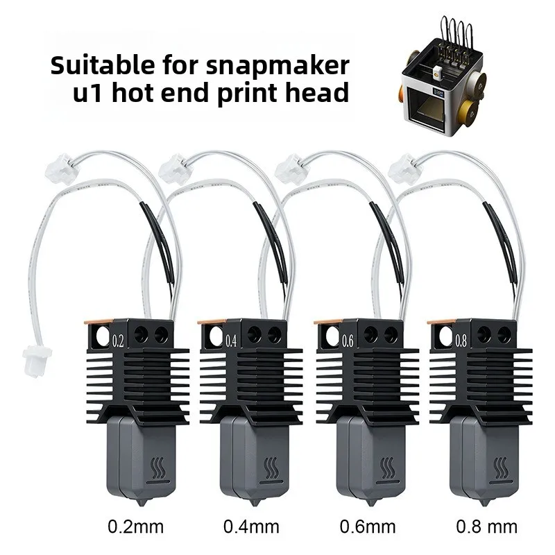 

3D Printer PartsFOR Fast Manufacturing U1 Hot End Printhead Kit Hardened Steel Nano Coated Nozzle High Speed Printhead