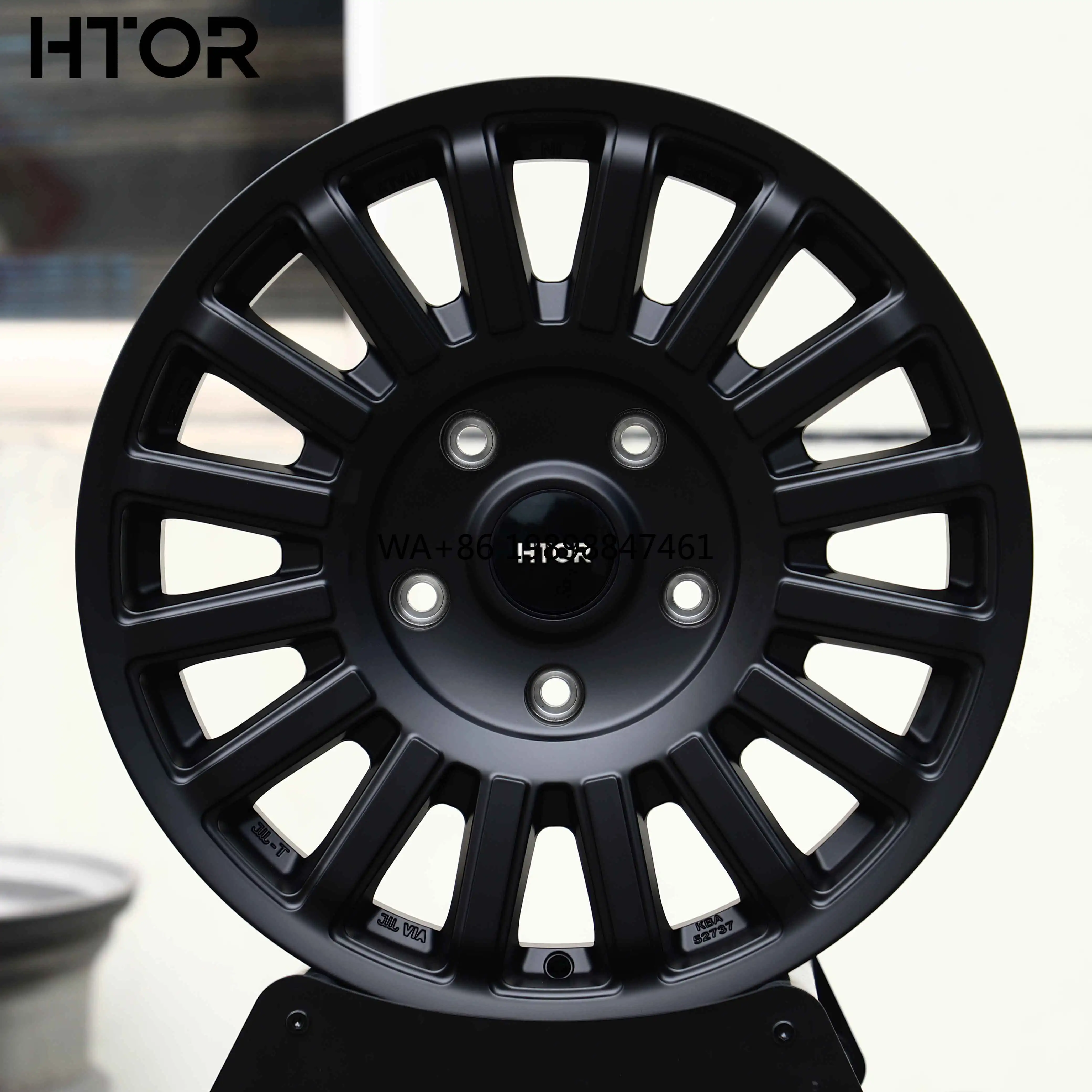 

HTOR 18x8.5 20x9 20x10 5x127 5x150 Multi Spoke Forged Off Road SUV Rims Matte Black for