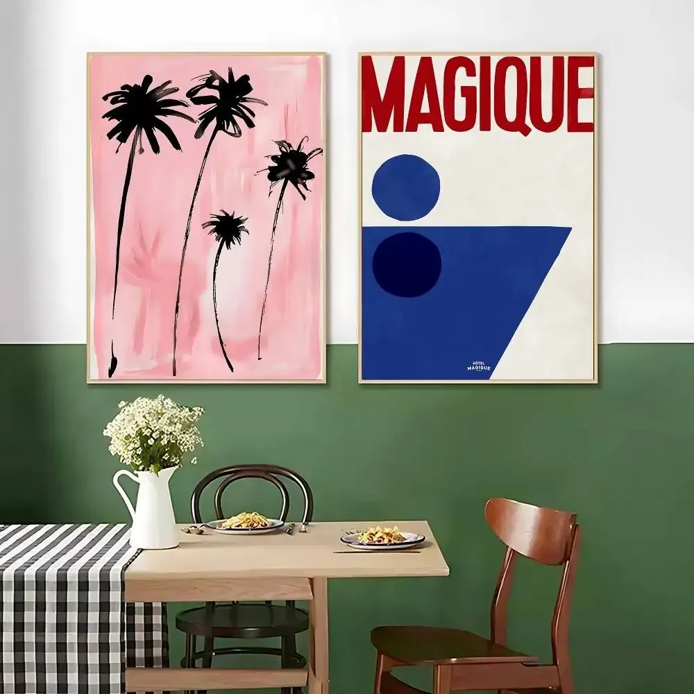 Modern Nordic Retro Art Red Love Apple Simple French Abstract POSTER Wall Pictures For Living Room Fall Decor Bedroom-unframed