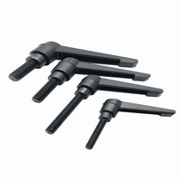 1PC M4 M5 M6 M8 M10 M12 Clamping Lever Machinery Adjustable Handle Locking External Male Thread Knob