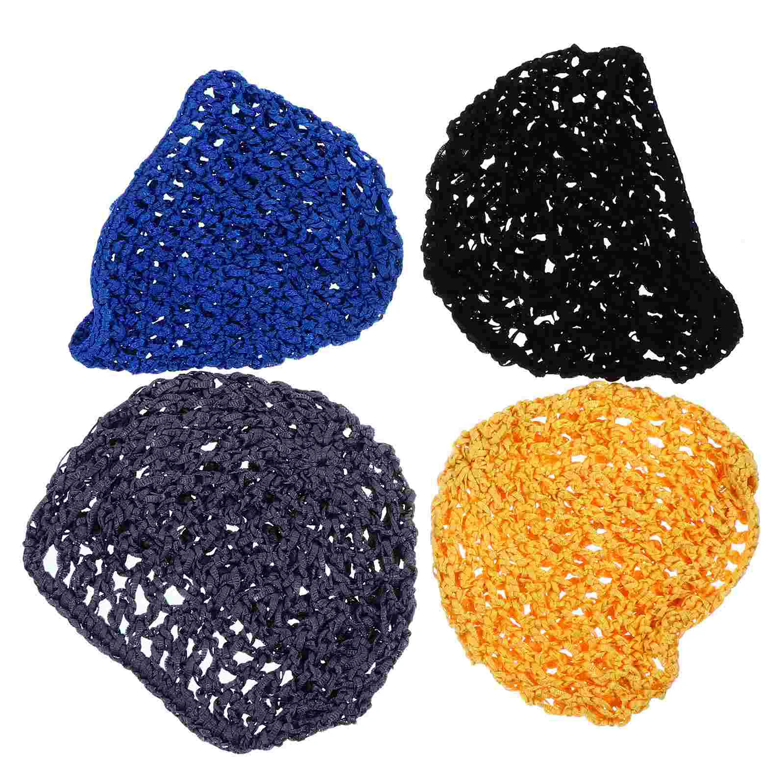 

4 PCS Barrettes Mesh Hair Net Sleeping Hairnet Lady Hats Female Women's