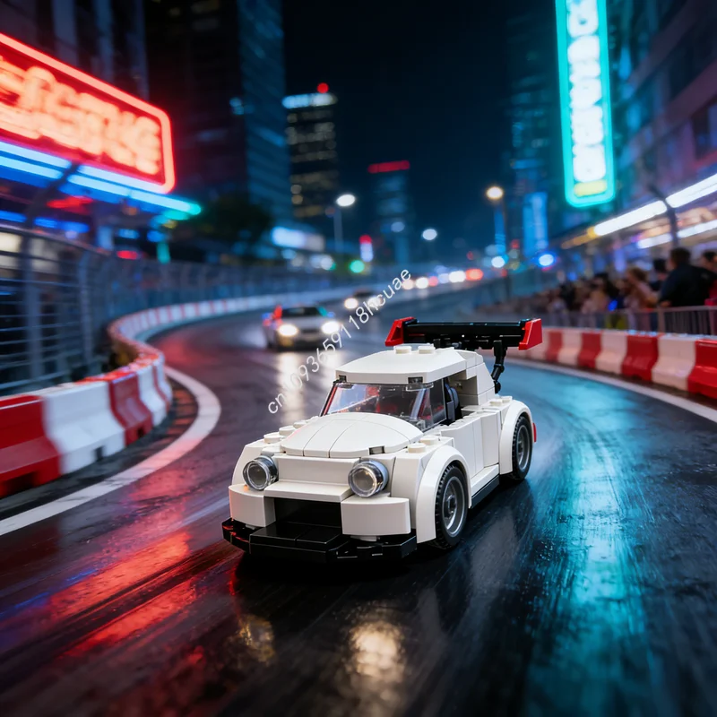 

Набор строительных блоков MOC Seat S JTR Racecar City Champions, 191 деталь, модель гоночного автомобиля, архитектурный конструктор, игрушка для сборки своими руками, рождественский подарок, креативная идея