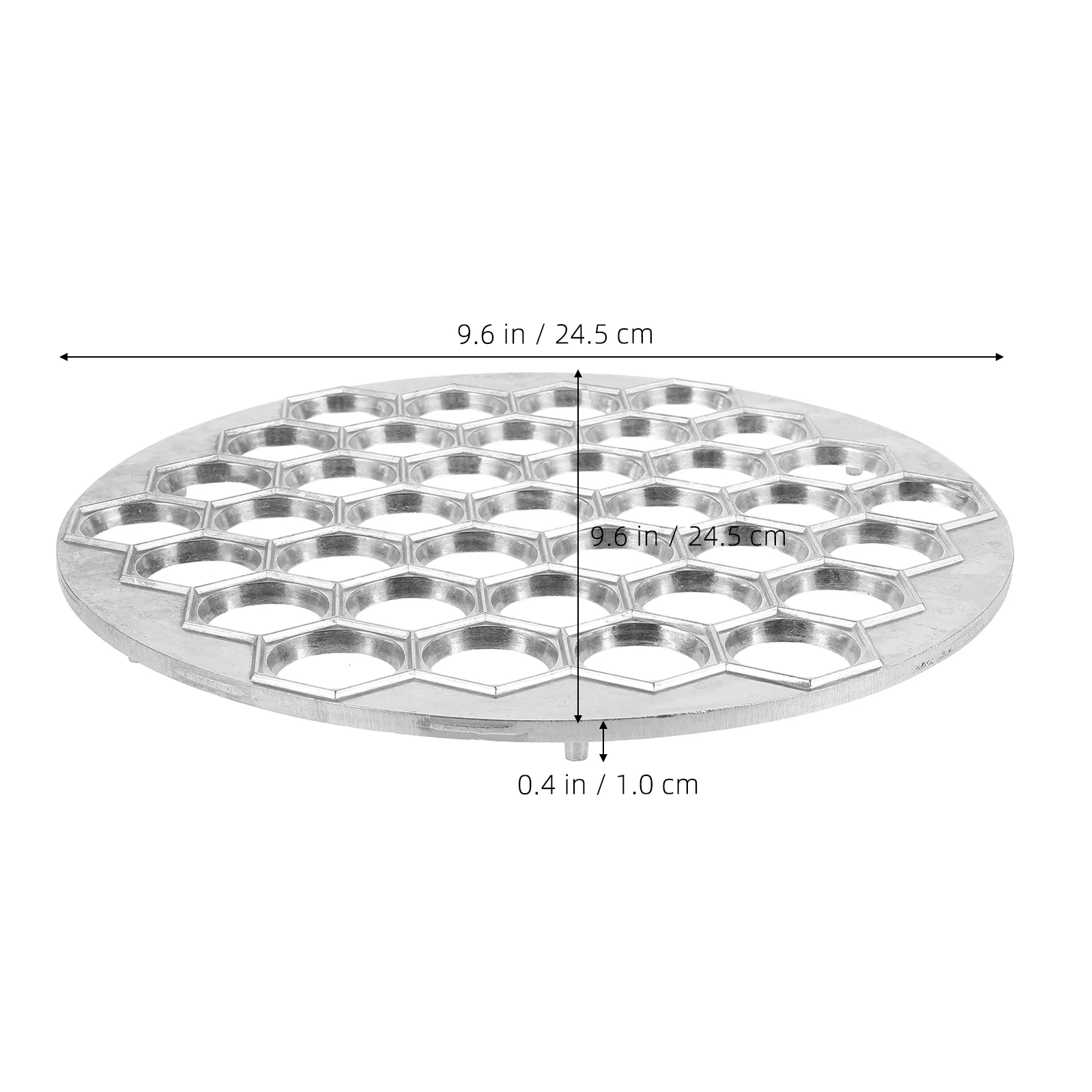 Legering Dumpling Maker Ravioli Making Mold Mold Kitchen Tool voor Home Restaurant (Zilver) dumplings Making Mold