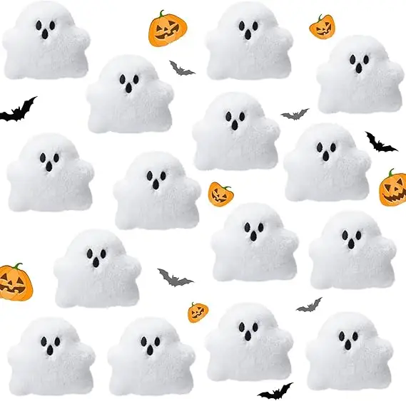 

15 шт. мини-призрак плюшевые животные Хэллоуин плюшевые игрушки маленький дьявол призрак плюшевые брелки подходят, украшения для вечеринки в честь Хэллоуина