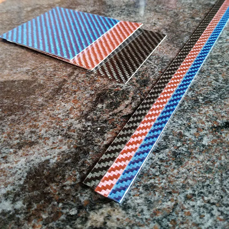 2pcs 3K Carbon Fiber Table Tennis Edge Tape Matte Anti-Collision Self-Adhesive Racket Side Protector Wear Resistant Blade Guard